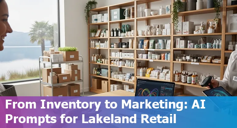 Lakeland retail storefront with AI icons representing recommendations, chatbots, vision, and AR.