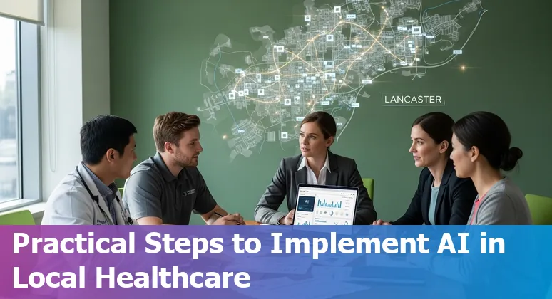 Healthcare AI in Lancaster, California 2025 — doctors, patients, and AI tools in a California clinic