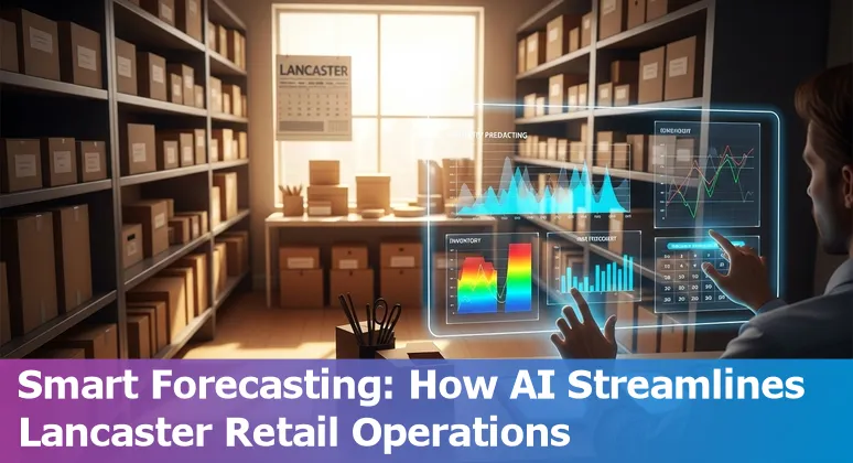 Retail staff using AI tools in a Lancaster, California, US store to improve efficiency and cut costs