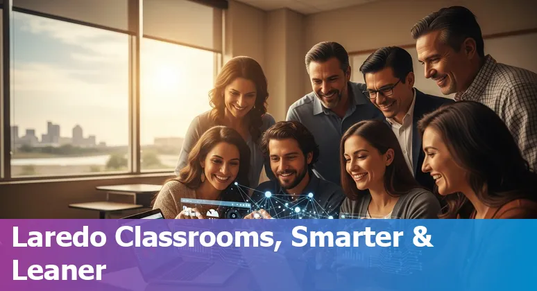 Education company using AI tools to cut costs in Laredo, Texas, US