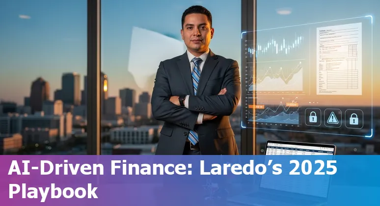 Laredo, Texas finance professional using AI dashboard for tax and cash-flow forecasting in the United States.