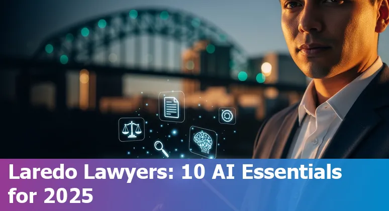 Lawyer using AI legal tools dashboard with icons for CoCounsel, Spellbook, ChatGPT, Relativity, and Smith.ai