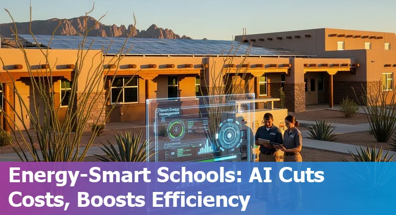 Education staff using AI tools in a Las Cruces, New Mexico classroom to save time and reduce costs.