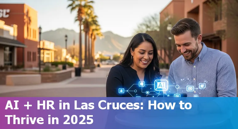 HR team using AI tools at NMSU office in Las Cruces, New Mexico