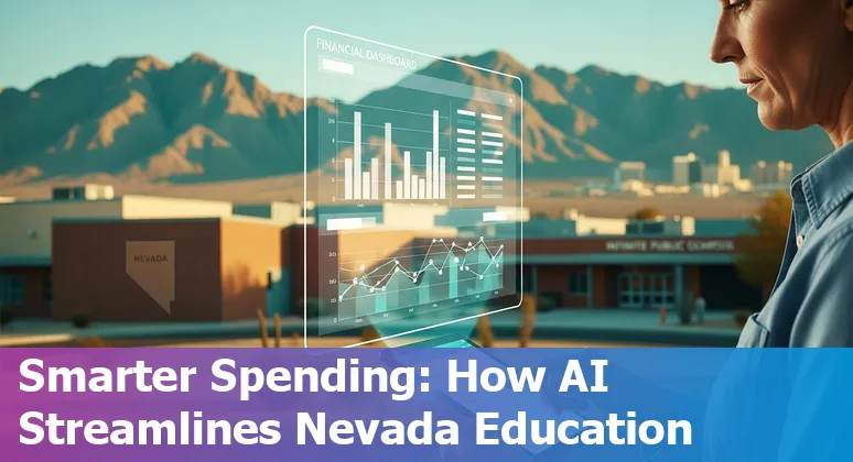 Las Vegas, Nevada education AI dashboard showing Infinite Campus grad scores and funding impacts for Nevada