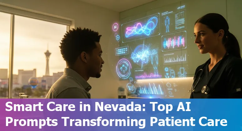 Healthcare AI in Las Vegas: radiology scans, wearable monitoring, robotic CPR, and HLTH USA 2025 conference visuals