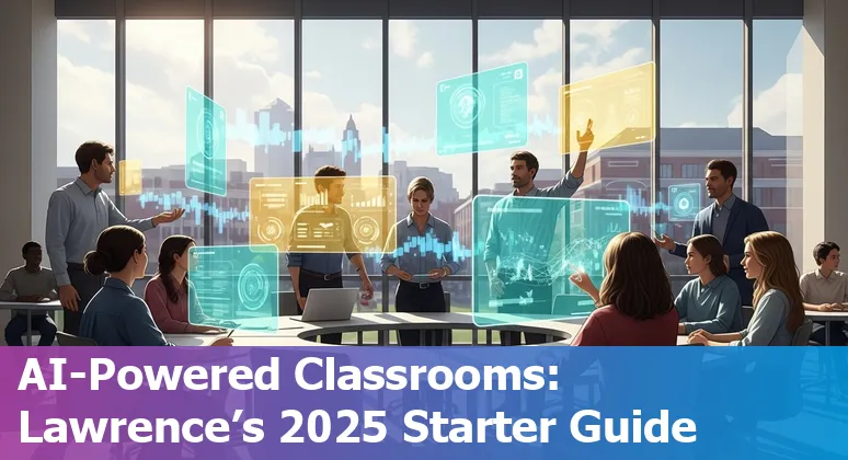 Educators in Lawrence, Kansas using AI tools in a classroom setting in 2025