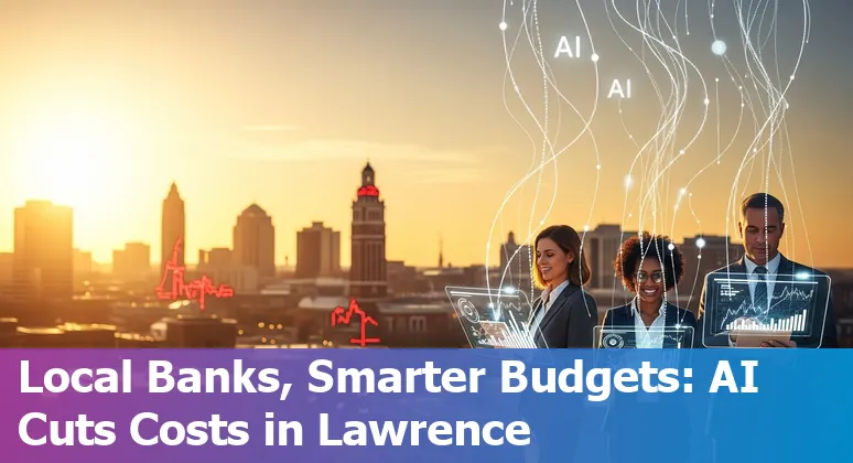 Business team reviewing AI use cases for financial services in Lawrence, Kansas, US
