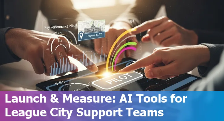 Customer service professional using AI tools in League City, Texas, USA