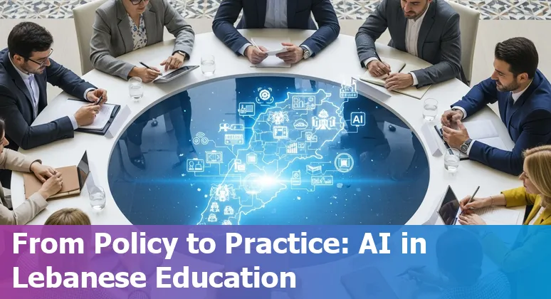 Students and educators exploring AI tools at an AI in Lebanon 2025 education event in Beirut, Lebanon