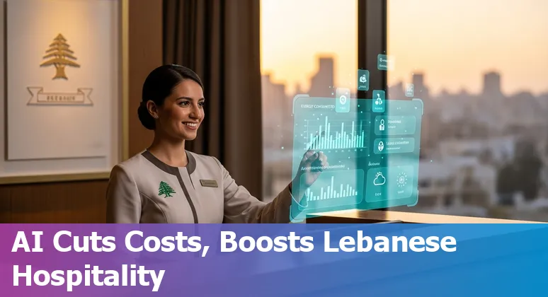 Hotel team using an AI operations dashboard in Lebanon to cut costs and improve efficiency