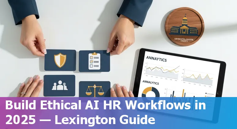 HR professional using AI tools on a laptop in Lexington-Fayette, Kentucky, 2025