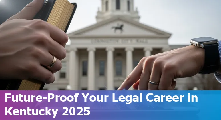 Lexington Fayette, Kentucky courthouse with AI icons — will AI replace legal jobs in Lexington Fayette, Kentucky, US?