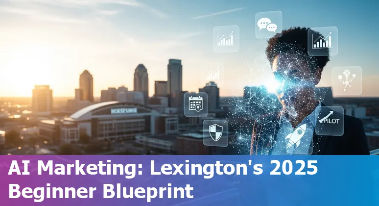 Marketing professional using AI laptop at KSCA conference at Griffin Gate in Lexington Fayette, Kentucky in 2025