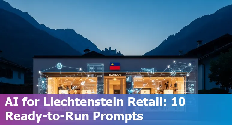 AI use cases for retail in Liechtenstein: personalized recommendations, AR try-on, autonomous checkout in a Vaduz store