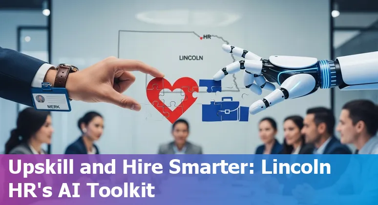 Lincoln, Nebraska HR professional using AI tools at a LincolnHR event in 2025