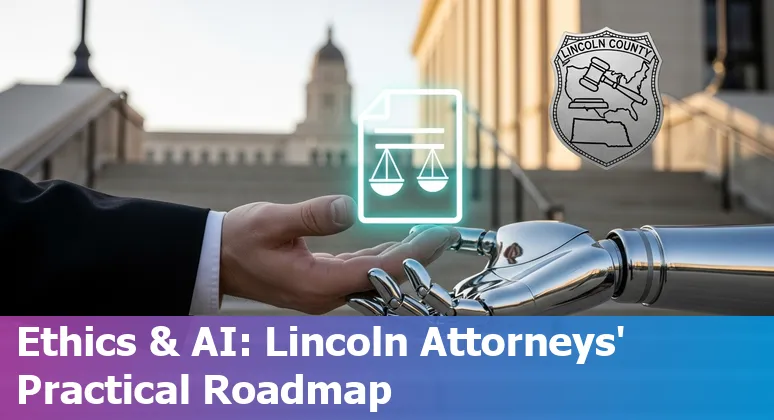 Lincoln, Nebraska lawyer using AI tools in 2025 with Nebraska skyline in background
