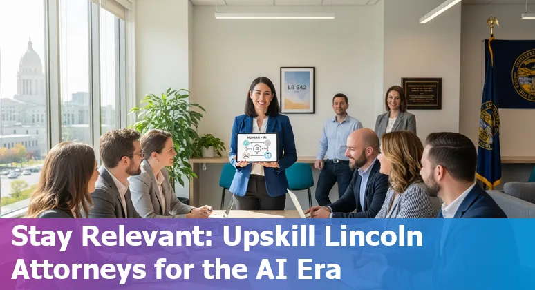 Lincoln, Nebraska lawyer using AI-assisted legal research on a laptop — Lincoln, Nebraska