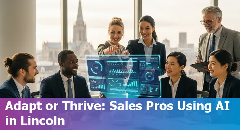 Sales rep using AI tools on laptop in Lincoln, Nebraska, US