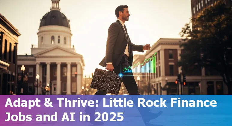 Finance professionals using AI tools in Little Rock, Arkansas, US office — laptop with Power BI and ChatGPT on screen