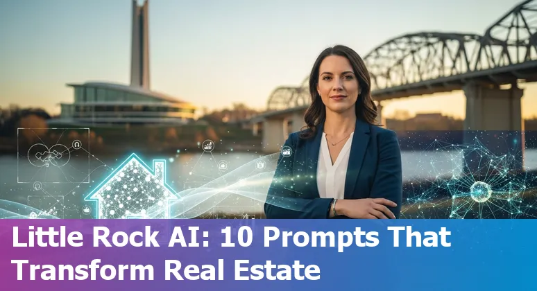 Little Rock real estate agent using AI tools to analyze listings with map of Hillcrest and Chenal Valley