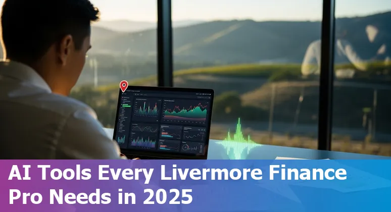 Finance professional using AI tools in an office in Livermore, California — 2025 guide image