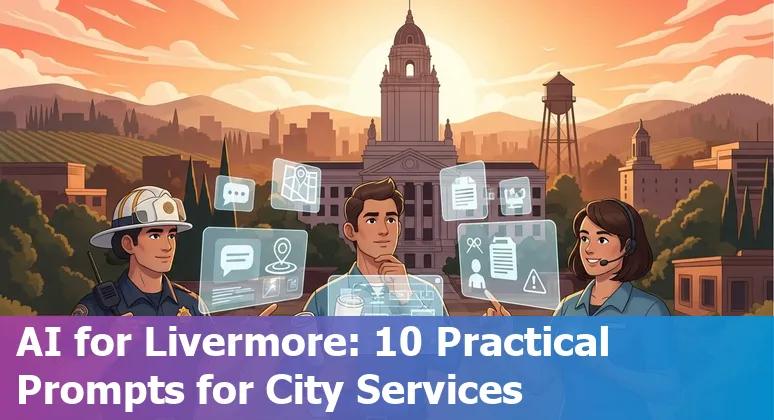 City of Livermore government staff using AI prompts for services, meetings, and emergency response