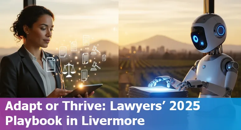 Livermore, California lawyer using AI on laptop: 2025 guide to legal jobs and compliance