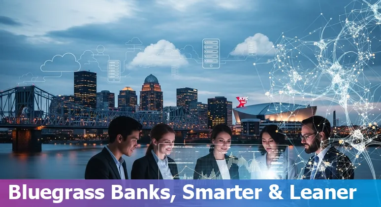 Financial services team using AI tools in Louisville, Kentucky office to reduce costs and improve efficiency