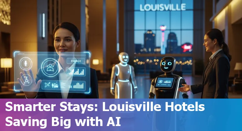 Hotel staff using AI dashboard to optimize operations at a Louisville, Kentucky hotel