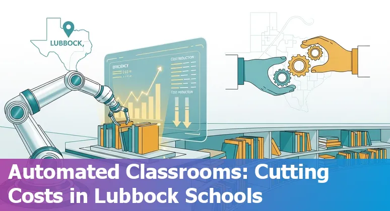 Lubbock, Texas education team using AI tools with Texas Tech and West Texas data center skyline