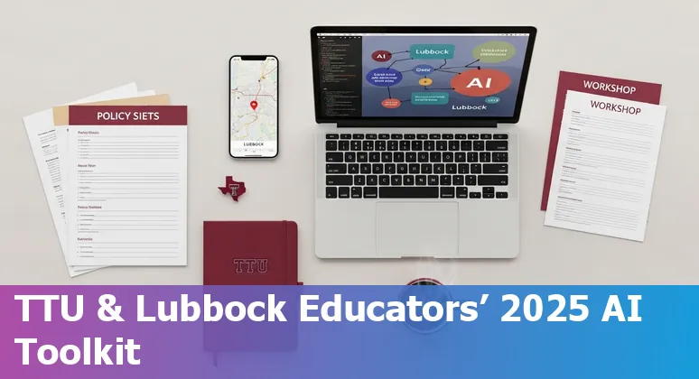 Educators at Texas Tech in Lubbock, Texas, learning about AI tools in 2025