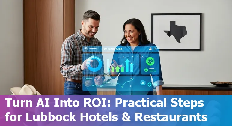 Hotel lobby with AI-powered kiosk in Lubbock, Texas — hospitality technology in 2025