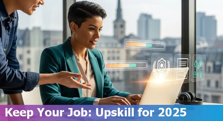Illustration of AI and customer service agents in Luxembourg skyline — guide for customer service jobs in Luxembourg 2025
