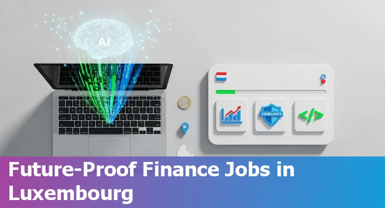 Finance professionals discussing AI impact in Luxembourg office, 2025