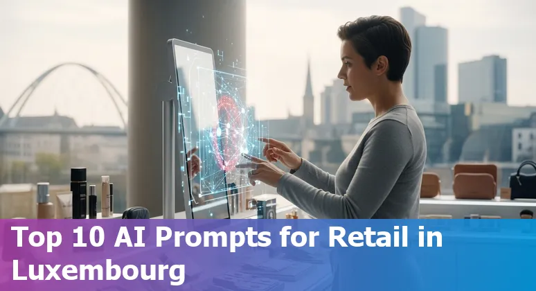 Illustration of AI-powered retail scenarios in Luxembourg featuring Fischer S.A., LuxAI and MarketLeap examples