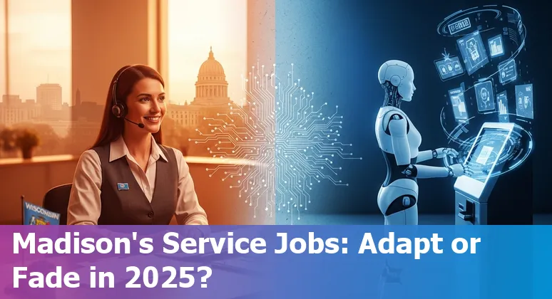 Customer service agent using AI tools in Madison, Wisconsin call center — 2025 guidance for Madison, WI