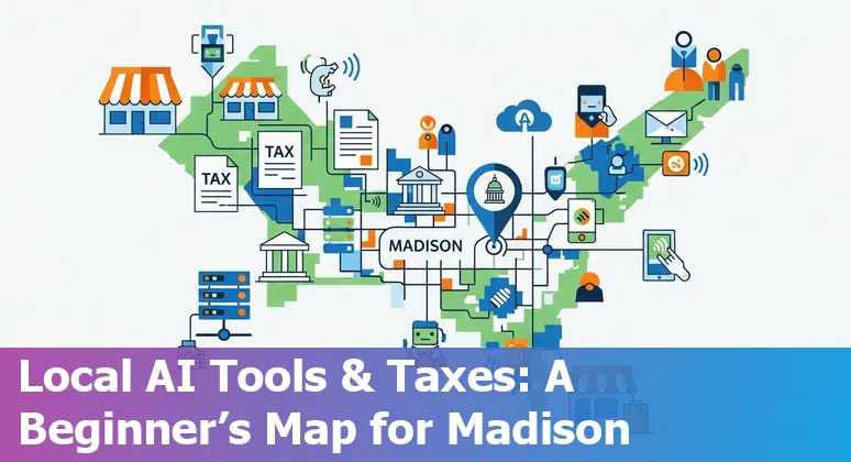 Retail AI strategy meeting in Madison, Wisconsin, 2025: local retailers planning AI adoption with UW–Madison resources and city context.