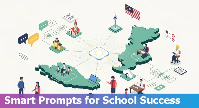 Malaysian educators and students using AI tools for course design, tutoring, grading and campus operations