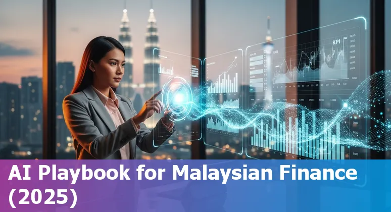 Finance professional using AI dashboard in Malaysia 2025, demonstrating AI use in Malaysian finance teams