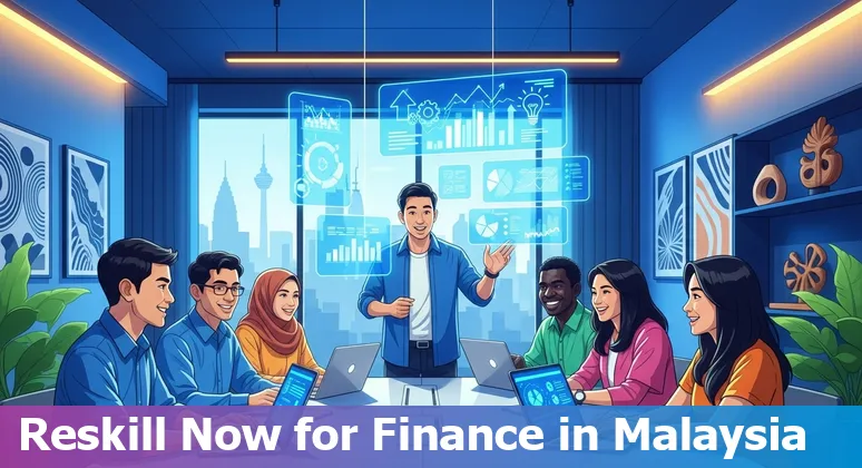 Finance professionals using AI tools in an office in Malaysia