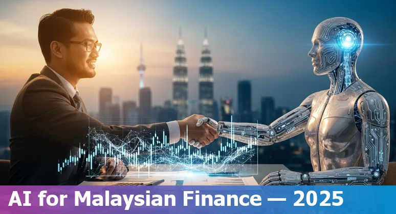 Illustration of AI in Malaysia financial services: banks, regulators and data flows in Malaysia