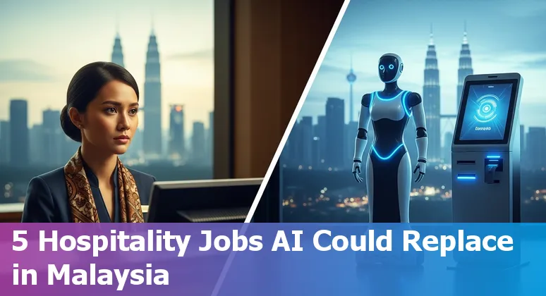 Hotel front desk with a human staff member and a self‑service kiosk demonstrating human‑robot collaboration
