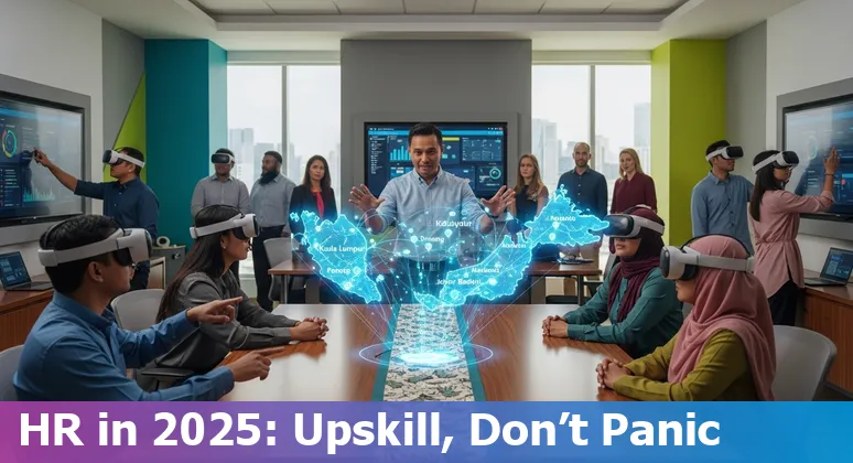AI and HR collaboration illustration in a Malaysia office, 2025