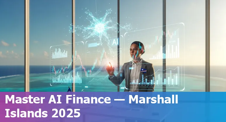 Finance professionals in the Marshall Islands using AI tools like Copilot and ChatGPT in an office setting