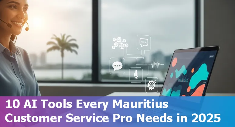 Logos collage of Yuma AI, Zendesk, Intercom, Freshdesk, Gorgias, Salesforce Service Cloud, Ada, Kustomer, Tidio, Sprinklr AI+ over a Mauritius map
