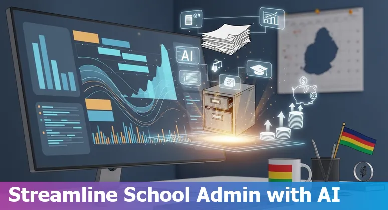 Education company staff using AI tools in Mauritius to reduce costs and improve efficiency