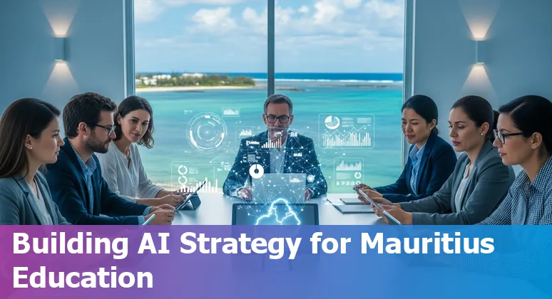 Educators using AI tools in a Mauritius classroom, 2025