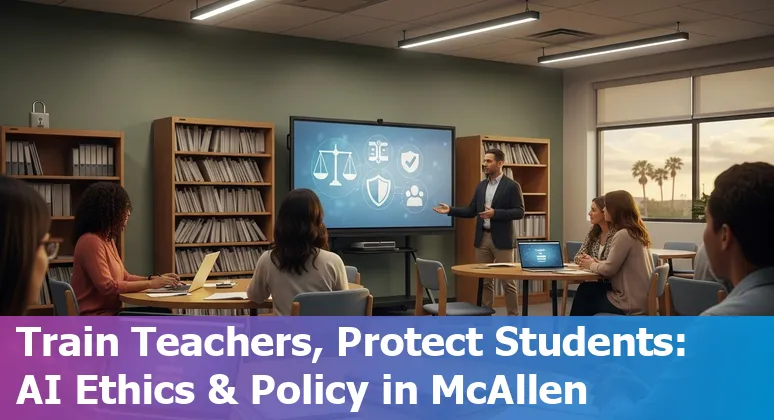 Educators in McAllen, Texas discussing AI tools for schools in 2025