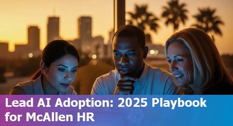 HR team discussing AI adoption in McAllen, Texas office in 2025
